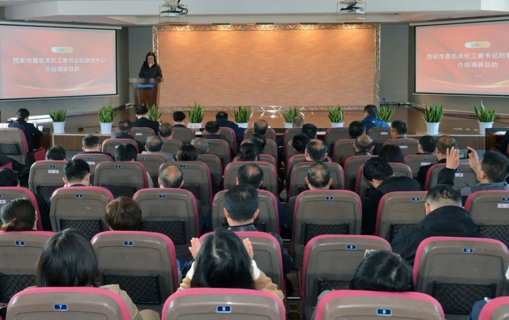 中共西安市直属机关工委委员、纪工委书记白望绪一行莅临腾龙国际客服微信考察调研